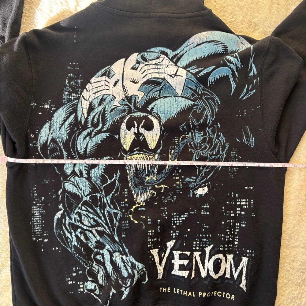Marvel Venom The Lethal Protector Black Graphic Hoodie Size Small - Picture 5 of 6